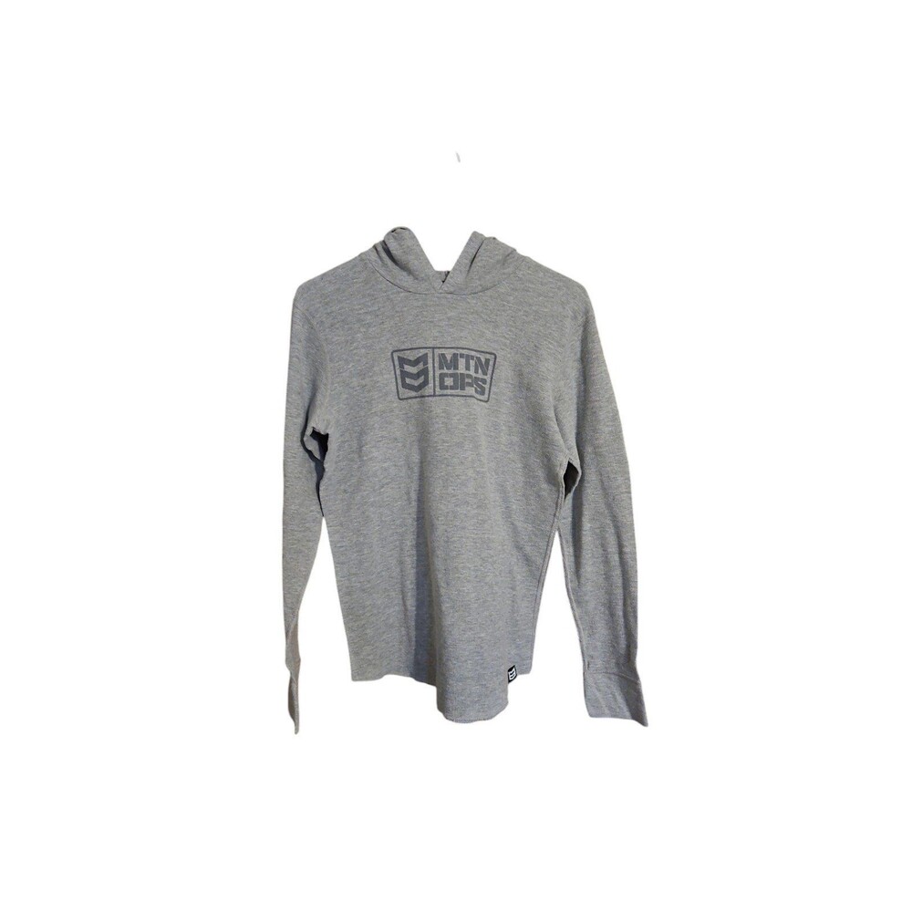 Men's MTN OPS Hooded Long Sleeve Waffle Shirt Medium